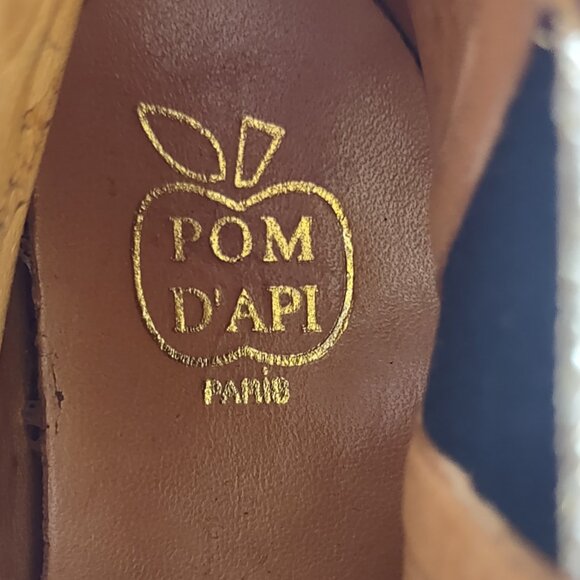 Pom d'Api Girl Suede Leather Boots/Bootie Embroidered Flowers EU Size 26~US 9.5 - Picture 9 of 12